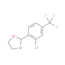 Aobchem&nbsp;2-[2-Chloro-4-(trifluoromethyl)phenyl]-1 3-dioxolane | ≥95% | CAS 1334648-18-8 | C10H8ClF3O2 | 1g