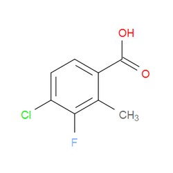 Aobchem&nbsp;4-Chloro-3-fluoro-2-methylbenzoic acid | ≥97% | CAS 157652-29-4 | C8H6ClFO2 | 250mg