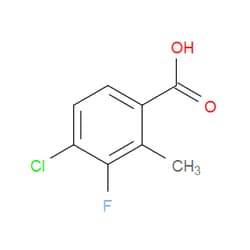 Aobchem&nbsp;4-Chloro-3-fluoro-2-methylbenzoic acid | ≥97% | CAS 157652-29-4 | C8H6ClFO2 | 25g