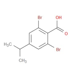 Aobchem&nbsp;2 6-Dibromo-4-isopropylbenzoic acid | ≥97% | CAS 2484889-02-1 | C10H10Br2O2 | 250mg
