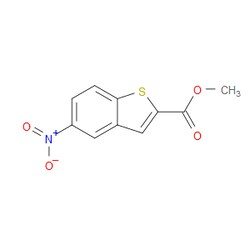 Aobchem&nbsp;Methyl 5-nitrobenzo[b]thiophene-2-carboxylate | ≥97% | CAS 20699-86-9 | C10H7NO4S | 10g