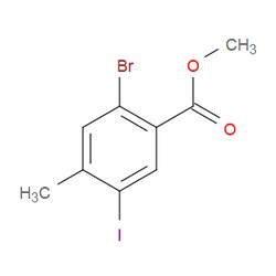 Aobchem&nbsp;Methyl 2-bromo-5-iodo-4-methylbenzoate | ≥95% | CAS 474330-55-7 | C9H8BrIO2 | 250mg