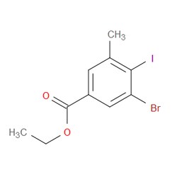 Aobchem&nbsp;Ethyl 3-bromo-4-iodo-5-methylbenzoate | ≥95% | CAS 2364584-68-7 | C10H10BrIO2 | 250mg