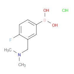 Aobchem&nbsp;(3-((Dimethylamino)methyl)-4-fluorophenyl)boronic acid hydrochloride | ≥95% | CAS 2095165-22-1 | C9H14BClFNO2 | 1g