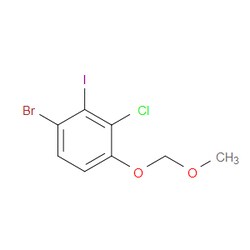 Aobchem&nbsp;4-Bromo-2-chloro-3-iodo-1-(methoxymethoxy)benzene | ≥97% | CAS 2221812-31-1 | C8H7BrClIO2 | 1g