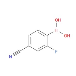 Aobchem&nbsp;4-Cyano-2-fluorophenylboronic acid | ≥97% | CAS 1150114-77-4 | C7H5BFNO2 | 25g