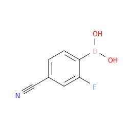 Aobchem&nbsp;4-Cyano-2-fluorophenylboronic acid | ≥97% | CAS 1150114-77-4 | C7H5BFNO2 | 500mg