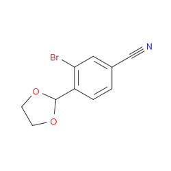 Aobchem&nbsp;3-Bromo-4-(1 3-dioxolan-2-yl)benzonitrile | ≥97% | CAS 2586125-79-1 | C10H8BrNO2 | 250mg