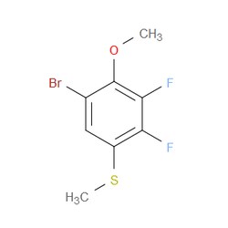 Aobchem&nbsp;(5-Bromo-2 3-difluoro-4-methoxyphenyl)(methyl)sulfane | ≥97% | CAS 2432849-09-5 | C8H7BrF2OS | 5g