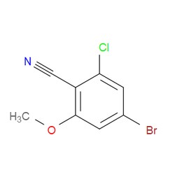 Aobchem&nbsp;4-Bromo-2-chloro-6-methoxybenzonitrile | ≥95% | CAS 1427329-11-0 | C8H5BrClNO | 5g