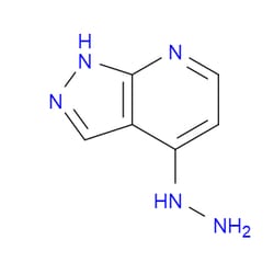 Aobchem&nbsp;1H-Pyrazolo[3 4-b]pyridin-4-ylhydrazine | ≥95% | CAS 49834-59-5 | C6H7N5 | 5g