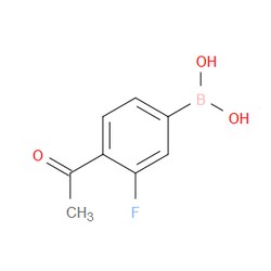 Aobchem&nbsp;4-Acetyl-3-fluorophenylboronic acid | ≥97% | CAS 481725-35-3 | C8H8BFO3 | 10g