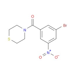 Aobchem&nbsp;(3-Bromo-5-nitrophenyl)(thiomorpholino)methanone | ≥95% | CAS 2432848-90-1 | C11H11BrN2O3S | 10g