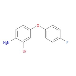 Aobchem&nbsp;2-Bromo-4-(4-fluorophenoxy)aniline | ≥97% | CAS 2734779-52-1 | C12H9BrFNO | 5g