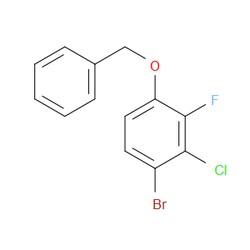 Aobchem&nbsp;1-(Benzyloxy)-4-bromo-3-chloro-2-fluorobenzene | ≥95% | CAS 1881330-85-3 | C13H9BrClFO | 25g