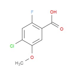 Aobchem&nbsp;4-Chloro-2-fluoro-5-methoxybenzoic acid | ≥95% | CAS 146447-10-1 | C8H6ClFO3 | 5g
