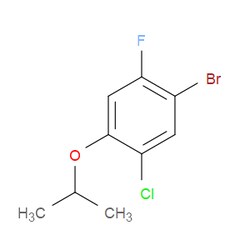 Aobchem&nbsp;1-Bromo-5-chloro-2-fluoro-4-isopropoxybenzene | ≥95% | CAS 1879026-15-9 | C9H9BrClFO | 10g