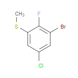 Aobchem&nbsp;(3-Bromo-5-chloro-2-fluorophenyl)(methyl)sulfane | ≥95% | CAS 2169642-90-2 | C7H5BrClFS | 1g