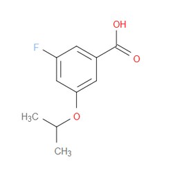 Aobchem&nbsp;3-Fluoro-5-isopropoxybenzoic acid | ≥97% | CAS 1369879-36-6 | C10H11FO3 | 250mg