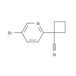 Aobchem&nbsp;1-(5-Bromo-2-pyridinyl)cyclobutanecarbonitrile | ≥95% | CAS 485828-81-7 | C10H9BrN2 | 1g