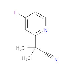 Aobchem&nbsp;4-Iodo-   -dimethyl-2-pyridineacetonitrile | ≥95% | CAS 1217486-73-1 | C9H9IN2 | 1g