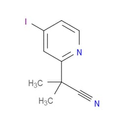 Aobchem&nbsp;4-Iodo-   -dimethyl-2-pyridineacetonitrile | ≥95% | CAS 1217486-73-1 | C9H9IN2 | 5g