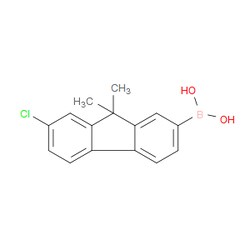 Aobchem&nbsp;(7-Chloro-9 9-dimethyl-9H-fluoren-2-yl)boronic acid | ≥97% | CAS 851119-06-7 | C15H14BClO2 | 500mg
