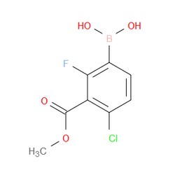 Aobchem&nbsp;(4-Chloro-2-fluoro-3-(methoxycarbonyl)phenyl)boronic acid | ≥97% | CAS 1254701-01-3 | C8H7BClFO4 | 1g