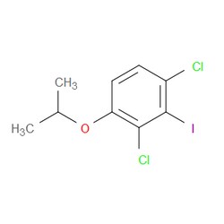 Aobchem&nbsp;1 3-Dichloro-2-iodo-4-isopropoxybenzene | ≥97% | CAS 2624417-10-1 | C9H9Cl2IO | 250mg