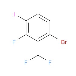 Aobchem&nbsp;1-Bromo-2-(difluoromethyl)-3-fluoro-4-iodobenzene | ≥95% | CAS 1917307-75-5 | C7H3BrF3I | 1g