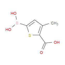 Aobchem&nbsp;5-Borono-3-methylthiophene-2-carboxylic acid | ≥97% | CAS 1190830-77-3 | C6H7BO4S | 250mg