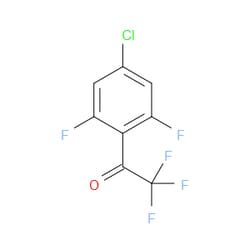 Aobchem&nbsp;1-(4-Chloro-2 6-difluorophenyl)-2 2 2-trifluoroethanone | ≥95% | CAS 1208076-12-3 | C8H2ClF5O | 250mg