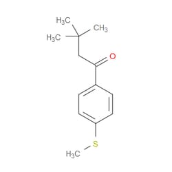 Aobchem&nbsp;3 3-Dimethyl-1-[4-(methylthio)phenyl]-1-butanone | ≥95% | CAS 440121-15-3 | C13H18OS | 250mg