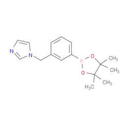 Aobchem&nbsp;1- [3-(Tetramethyl-1 3 2-dioxaborolan-2-yl)phenyl]methyl imidazole | ≥95% | CAS 1486485-39-5 | C16H21BN2O2 | 500mg