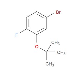 Aobchem&nbsp;4-Bromo-2-(tert-butoxy)-1-fluorobenzene | ≥95% | CAS 1309933-67-2 | C10H12BrFO | 250mg