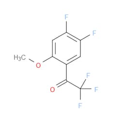 Aobchem&nbsp;1-(4 5-Difluoro-2-methoxyphenyl)-2 2 2-trifluoroethanone | ≥95% | CAS 1256481-63-6 | C9H5F5O2 | 500mg