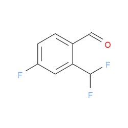 Aobchem&nbsp;2-(Difluoromethyl)-4-fluorobenzaldehyde | ≥95% | CAS 1198171-20-8 | C8H5F3O | 500mg