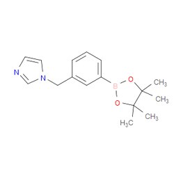 Aobchem&nbsp;1- [3-(Tetramethyl-1 3 2-dioxaborolan-2-yl)phenyl]methyl imidazole | ≥95% | CAS 1486485-39-5 | C16H21BN2O2 | 1g