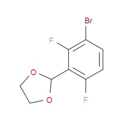 Aobchem&nbsp;2-(3-Bromo-2 6-difluorophenyl)-1 3-dioxolane | ≥95% | CAS 887268-17-9 | C9H7BrF2O2 | 1g
