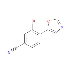 Aobchem&nbsp;3-Bromo-4-(1 3-oxazol-5-yl)benzonitrile | ≥97% | CAS 2092056-87-4 | C10H5BrN2O | 1g