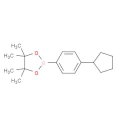 Aobchem&nbsp;4-Cyclopentylphenylboronic acid pinacol ester | ≥95% | CAS 861965-54-0 | C17H25BO2 | 500mg