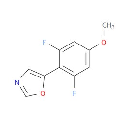 Aobchem&nbsp;5-(2 6-Difluoro-4-methoxyphenyl)oxazole | ≥97% | CAS 2364585-20-4 | C10H7F2NO2 | 1g