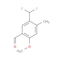 Aobchem&nbsp;5-(Difluoromethyl)-2-methoxy-4-methylbenzaldehyde | ≥95% | CAS 2091682-30-1 | C10H10F2O2 | 250mg