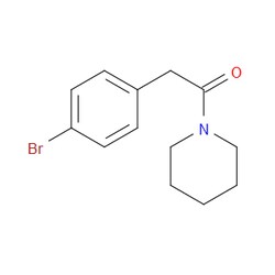 Aobchem&nbsp;2-(4-Bromophenyl)-1-(1-piperidinyl)ethanone | ≥95% | CAS 349430-81-5 | C13H16BrNO | 500mg