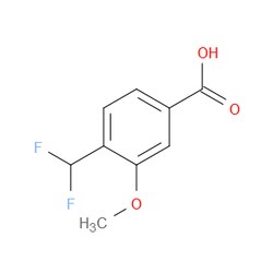 Aobchem&nbsp;4-(Difluoromethyl)-3-methoxybenzoic acid | ≥95% | CAS 1469882-43-6 | C9H8F2O3 | 1g