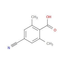 Aobchem&nbsp;4-Cyano-2 6-dimethylbenzoic acid | ≥95% | CAS 306297-19-8 | C10H9NO2 | 250mg