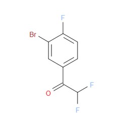 Aobchem&nbsp;1-(3-Bromo-4-fluorophenyl)-2 2-difluoroethanone | ≥97% | CAS 1701779-72-7 | C8H4BrF3O | 250mg