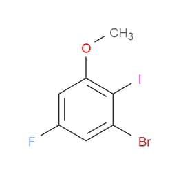 Aobchem&nbsp;1-Bromo-5-fluoro-2-iodo-3-methoxybenzene | ≥97% | CAS 1935372-87-4 | C7H5BrFIO | 5g