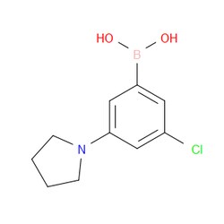 Aobchem&nbsp;3-Chloro-5-(pyrrolidin-1-yl)phenylboronic acid | ≥95% | CAS 1402238-28-1 | C10H13BClNO2 | 1g
