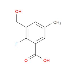 Aobchem&nbsp;2-Fluoro-3-(hydroxymethyl)-5-methylbenzoic acid | ≥95% | CAS 2137681-06-0 | C9H9FO3 | 500mg